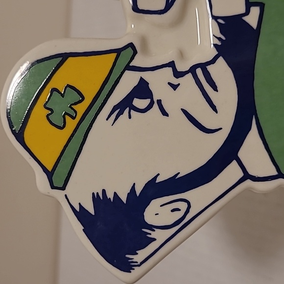 Vintage 1960's Notre Dame  Fighting Irish Leprechaun Mascot Bank - Picture 10 of 16